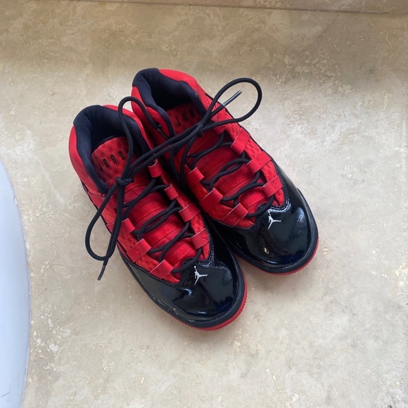 Jordan Shoes 3c Jordan Tennis Shoes Air Patented Leather Black Red